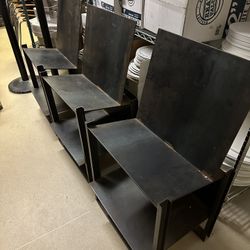 Set Of 3 Custom Metal Book Shelves