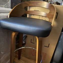 Set Of 2 Bar Stools - 360 Degrees Swivel