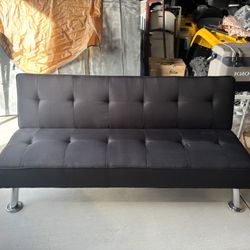 Black Futon With USB Charger 