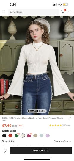 Shein Long Sleeve Top Medium