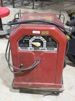 Lincoln Electric AC-225-S 225 Amp Stick Welder + Cart - Tested Working
