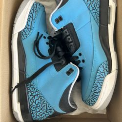 2014 Air Jordan 3 Retro Powder Blue Size 7Y