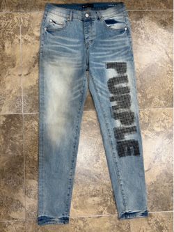 Purple jeans