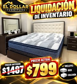 Queen size bedroom set / nightstand / dresser and mirror
