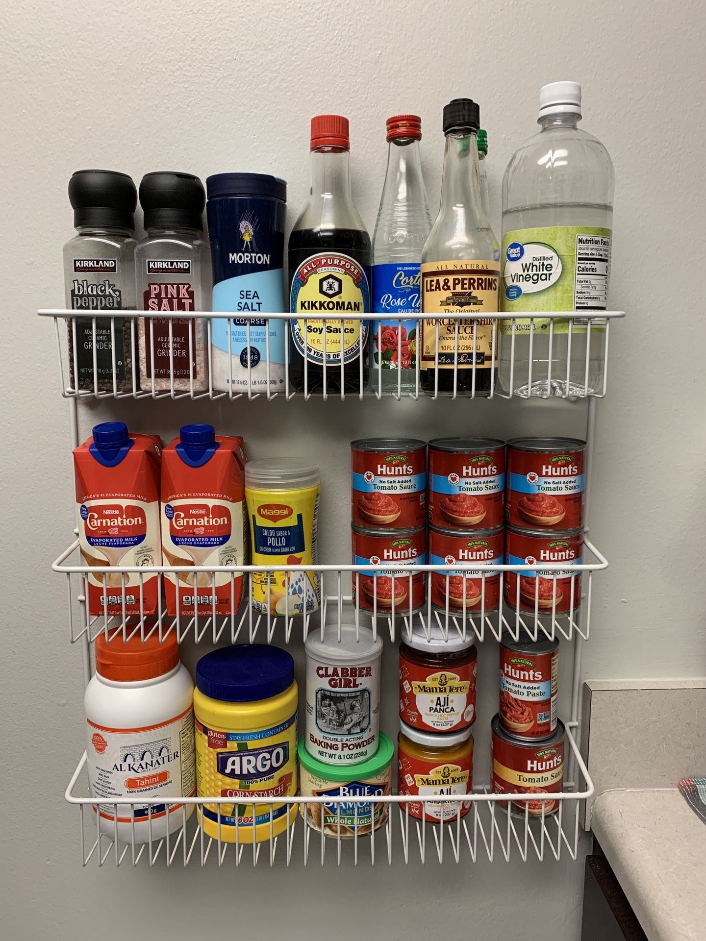 3-Tier Wall Metal Rack