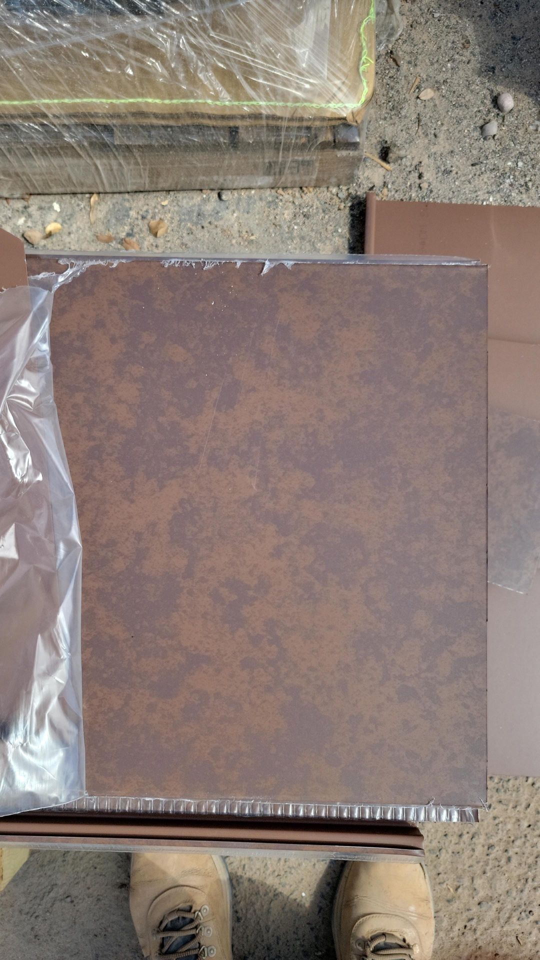 24ga “Fresh Rust(painted”) Metal Siding/Soffit Panels - Painted To Look Like Rust - Factory Finish