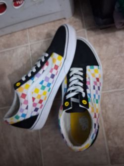 Vans Old Skool Rainbow Checkerboard Sneakers