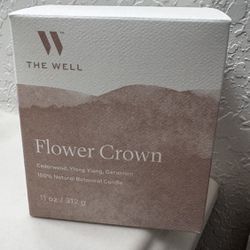 RARE The Well flower crown 100% natural botanical candle 11oz new in box