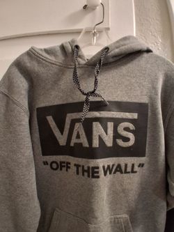 Men or Boys https://offerup.com/redirect/?o=c3ouU20= VANS ( Off The Wall) Gray pullover hoodie Sweatshirt