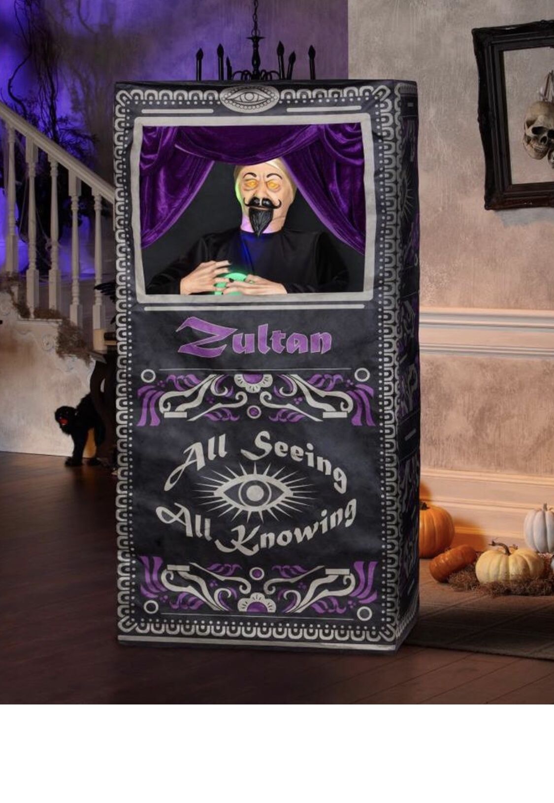 Halloween Animated Zultan Fortune Teller Life Size Talking Prop Decoration Over 5 ft by Gemmy New!