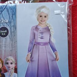 Elsa frozen II dress costume small 4 to 6