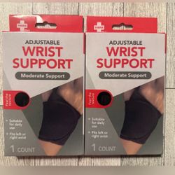 Lot Of 2 Adjustable Wrist Moderate Support (Ship Only) 