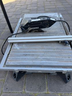 KOBALT Small Wet Tile Saw $50