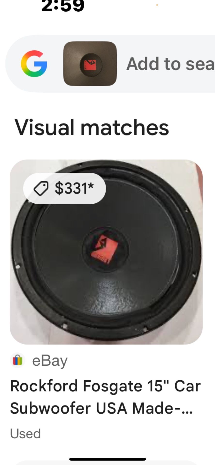 2Rockford Falls gate 15 inch speaker box