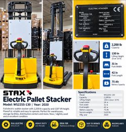 Staxx Electric Pallet Stacker WS22SS-130