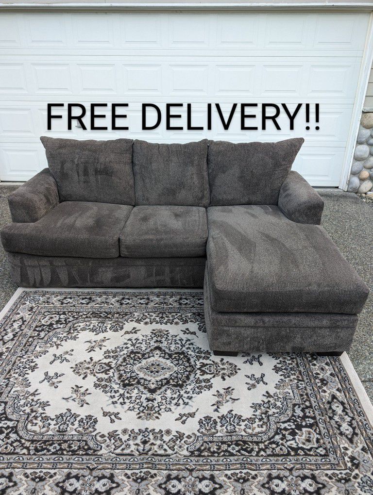 Gray Sectional Sofa FREE DELIVERY 🚚