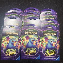 Disney Lorcana: Attack of the Vine Sleeved Booster Packs