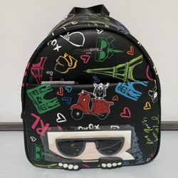 Karl Lagerfeld Paris™ Maybelle Collection Graffiti in Paris Mini Backpack