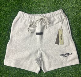 Light oatmeal essentials fear of god shorts