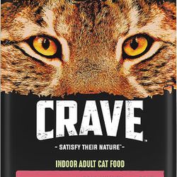 CRAVE Grain Free Indoor Adult High Protein Natural Dry Cat Food with Protein from Chicken & Salmon, 10 lb