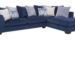 Navy Blue sectional 