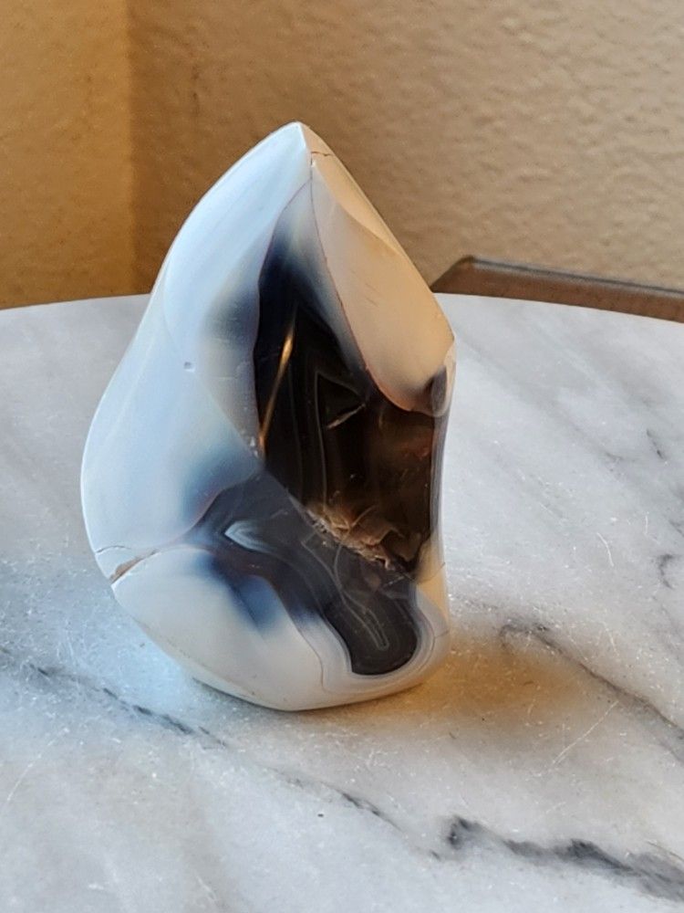 0.5 Lb (216g) Orca Agate Flame Quartz Crystal