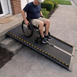 Brand New Heavy Duty 6 Foot Aluminum Wheelchair Ramp For 120