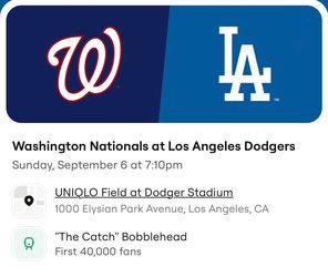 Washington Nationals  At Los-angeles  Dodgers
