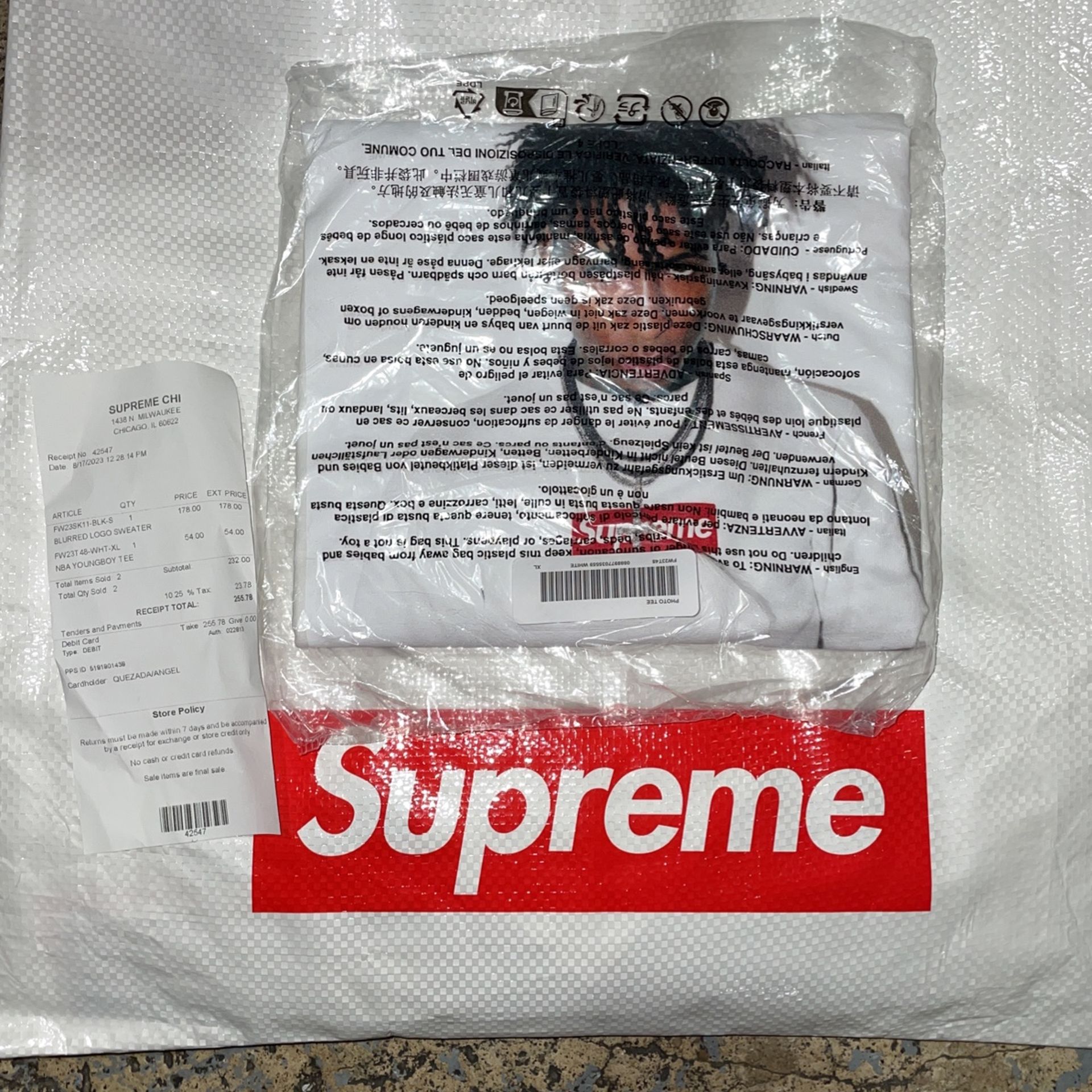 Supreme NBA Youngboy Tee Size XL for Sale in Chicago, IL - OfferUp
