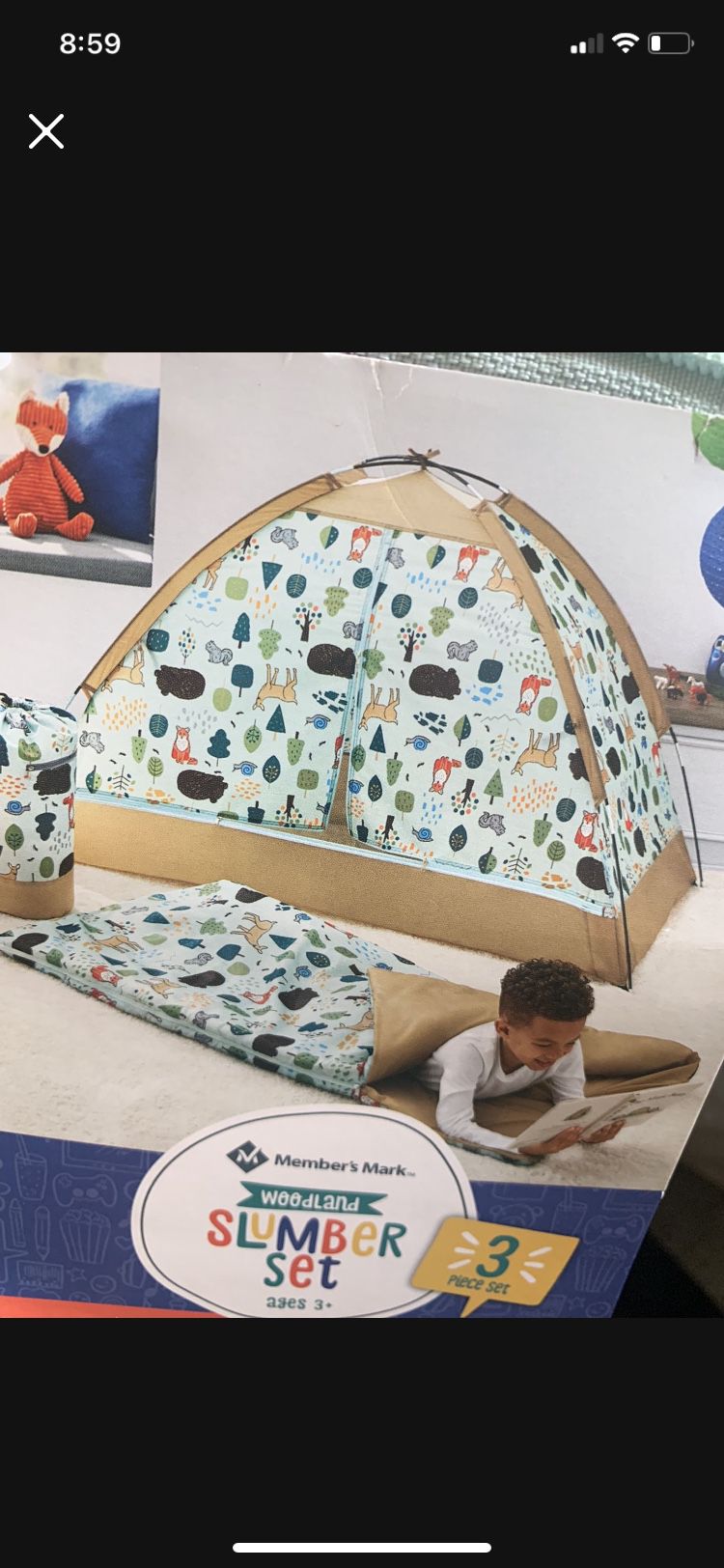 Kids Tent & Sleeping Bag