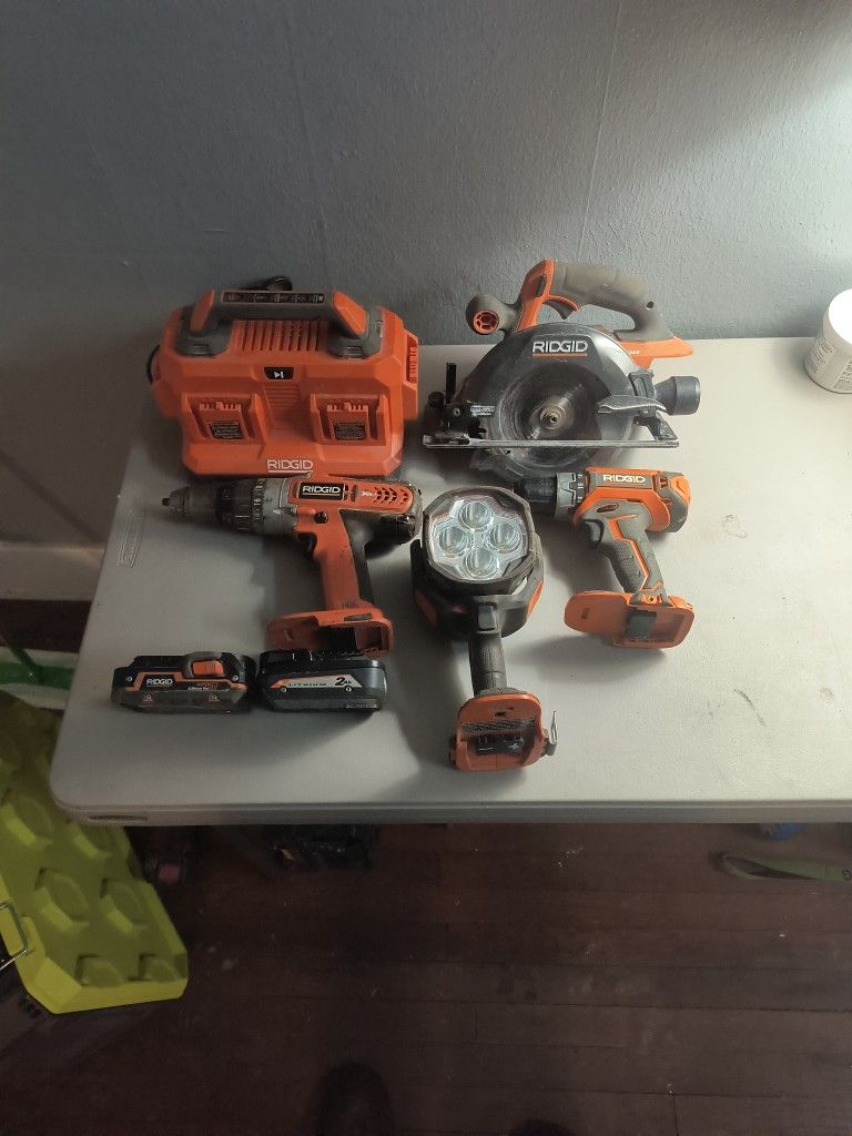 Ridgid 18 Volt Cordless Power Tools