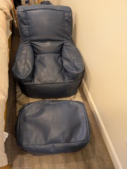 Kids Beanbag chair and Ottoman: Sensory/Tactile sensitive