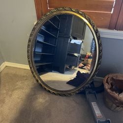 vintage gold mirror 