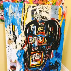 Custom Reverse Basquiat Painting 40x60