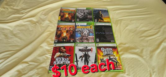 Xbox 360 games $10 each