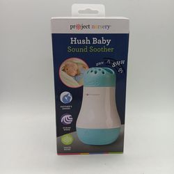 Blue And White Hush Baby Sound Soother. New Open Box Unused. Tested Works. 
