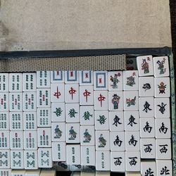 Selling one new set Chinese mahjong set one inch in size $30