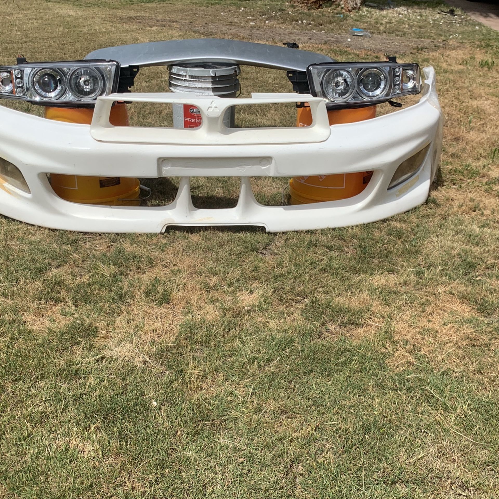99-03 Mitsubishi Galant Bundle headlights, front bumper, fog lights & Spoiler Asking For 300 OBO