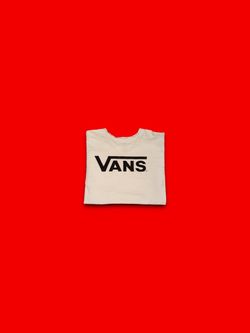 Vans off the wall long sleeve t-shirt white mens XL