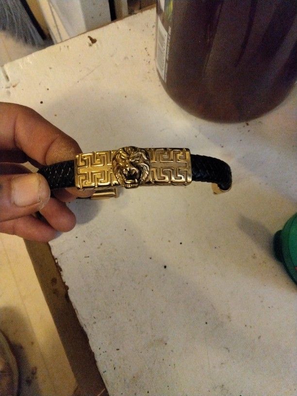 Versace Leather Bracelet 