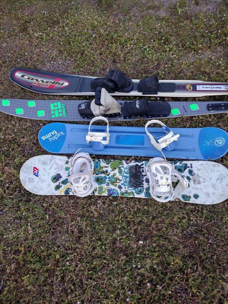 Water Skis And Surf Skis