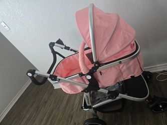 Hagaday Baby Stroller, 2-in-1 Reversible Toddler Seat with Bassinet Mode