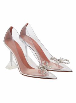 Amina Muaddi Rosie Glass Pumps Transparent