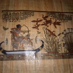 GORGEOUS Genuine Papyrus 12"x17"  Egyptian Hand Art
