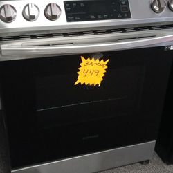 SAMSUNG RANGE GAS STOVE OVEN STAINLESS STEEL LIKE NEW DELIVERY AVAILABLE