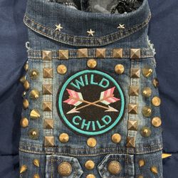 Wild Child Dog Or Cat Denim Punk Shirt