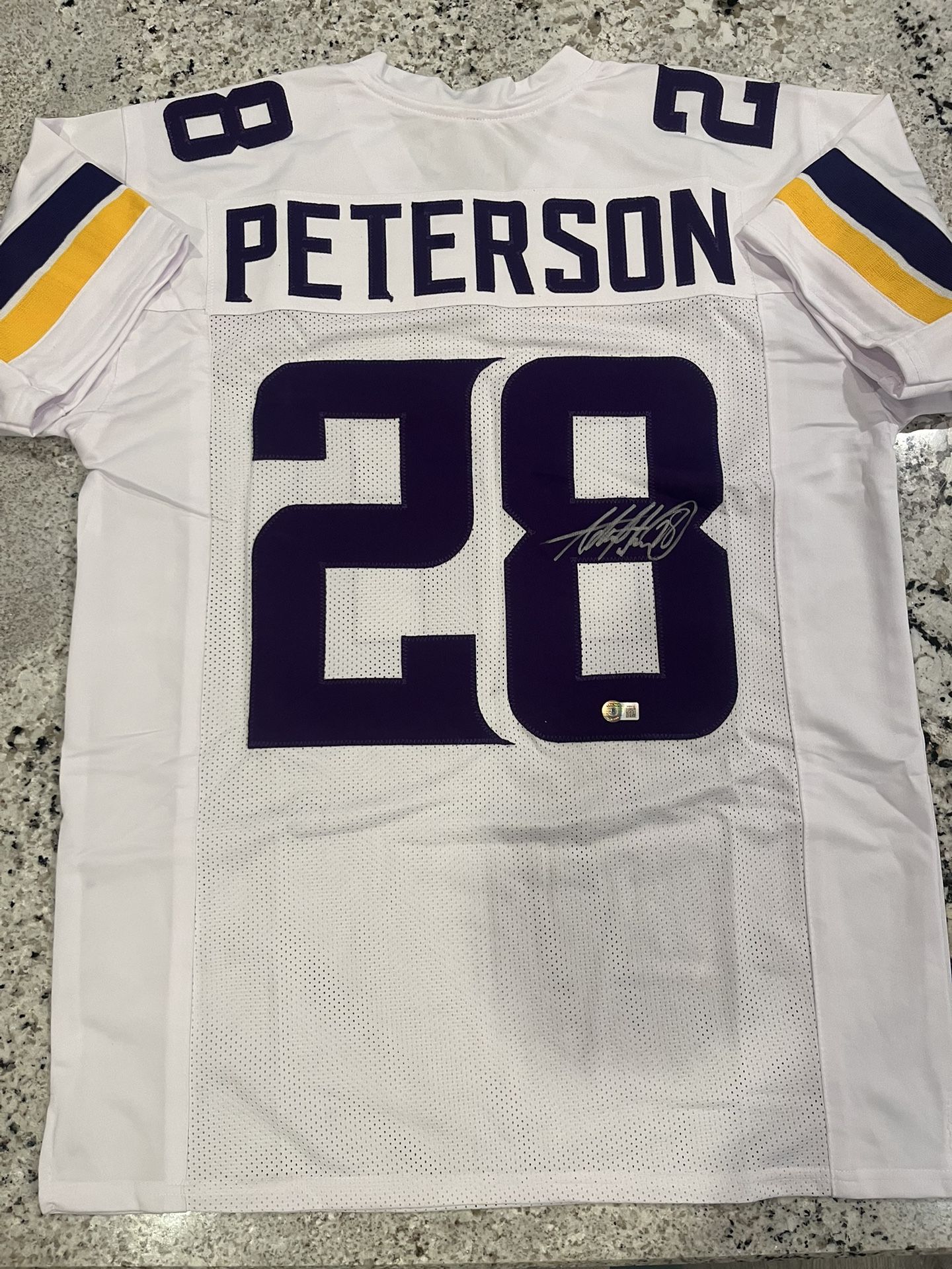 Adrian Peterson Minnesota Vikings Signed Jersey Beckett COA
