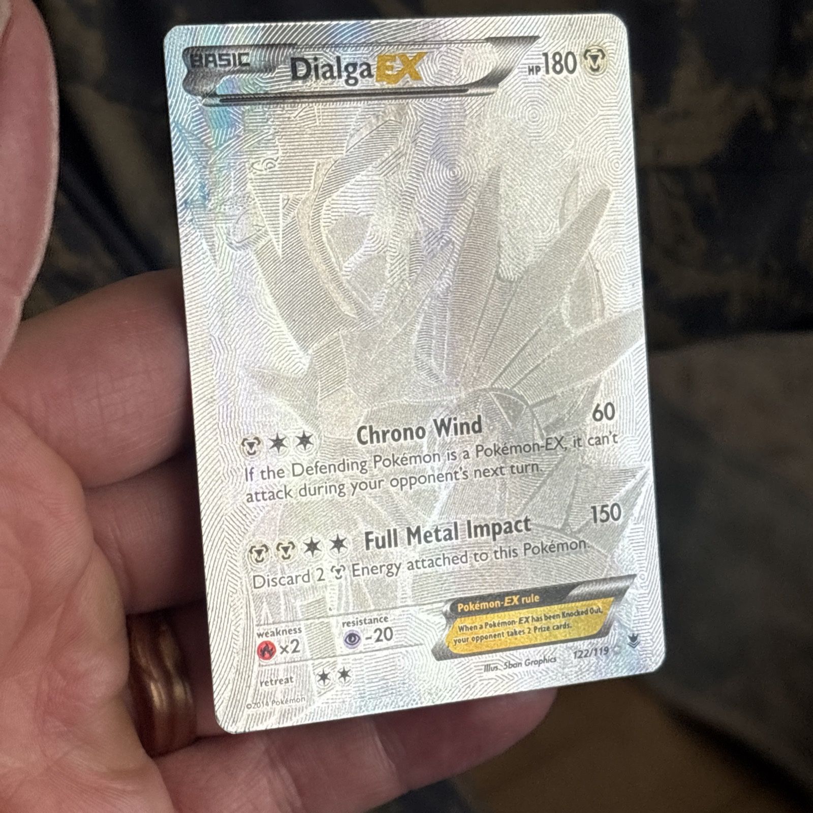 Pokmon TCG Dialga EX Full Art 122/119 Secret Rare Card XY Phantom Forces -  web.mtsn13ngawi.sch.id