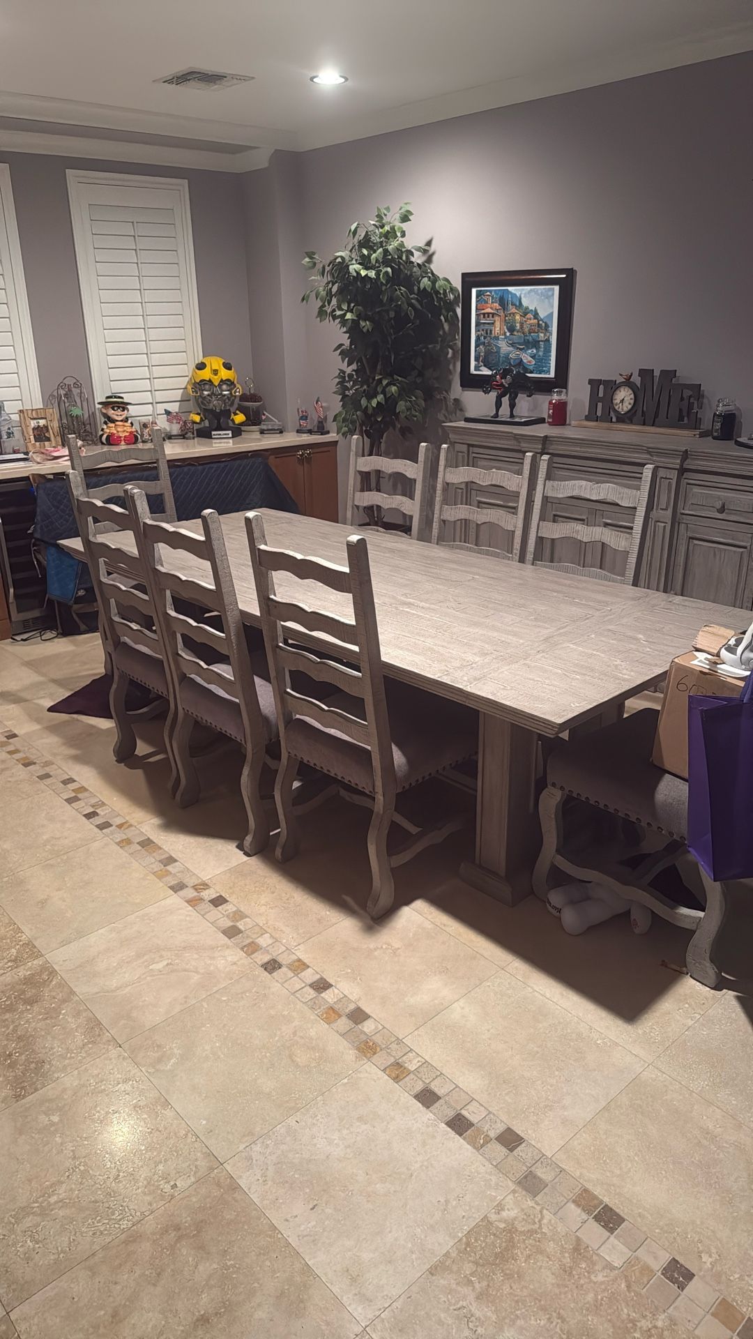 Cindy Crawford, Dining Room Table And Buffet