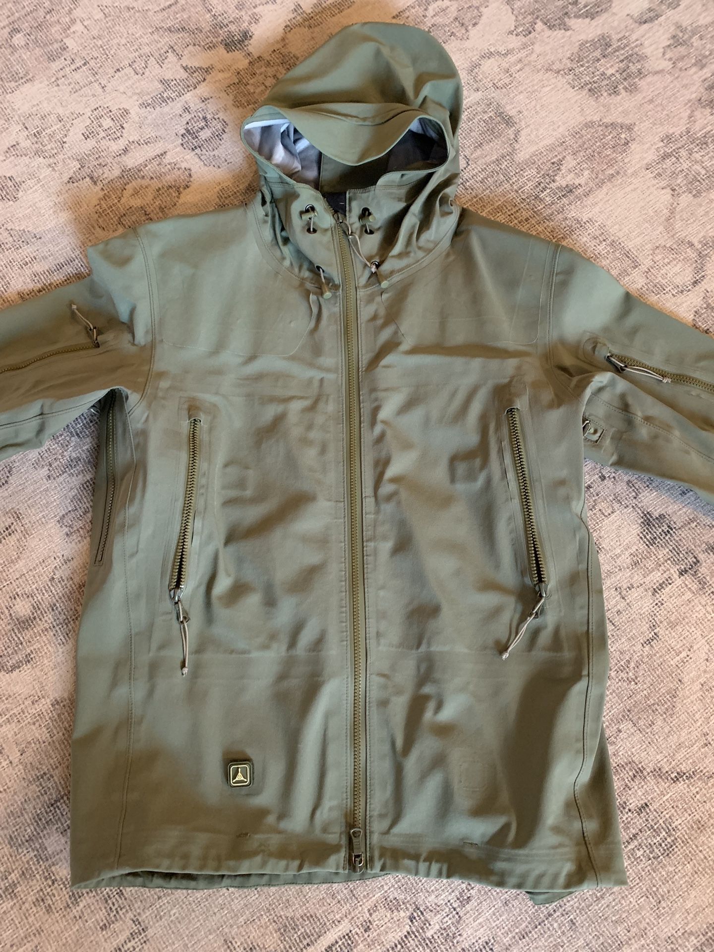 TAD GEAR Stealth Hoodie LT, Matte Green, Size M